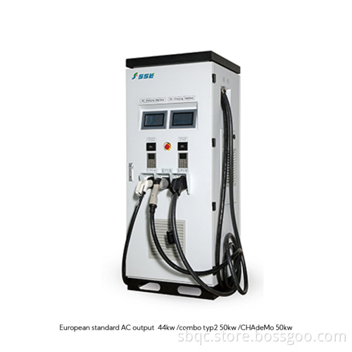 High Quality 40kw 100a Ccs Chademo 3 Phase Ev Car Charger Station Dc Ev Charging Station For Bus Car Public